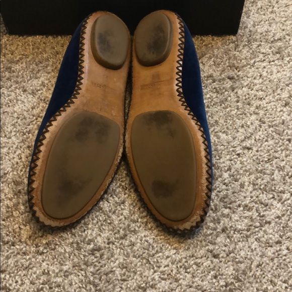 MArc By Marc Jacobs Blue Velvet Bow Flats - Picture 5 of 7
